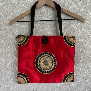 Asian-Inspired Satin Bag